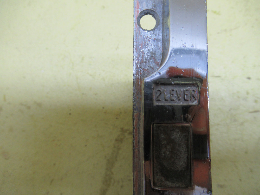 Chrome Art Deco French Door Morticee Lock 136L x 22W/78D x 91H x 17W