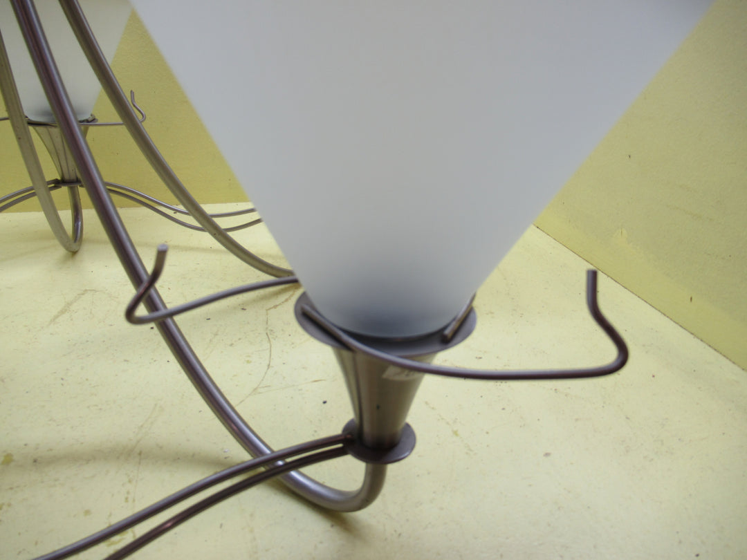 5 Shade Stainless Steel Chandelier 620Dia x 490-1090H