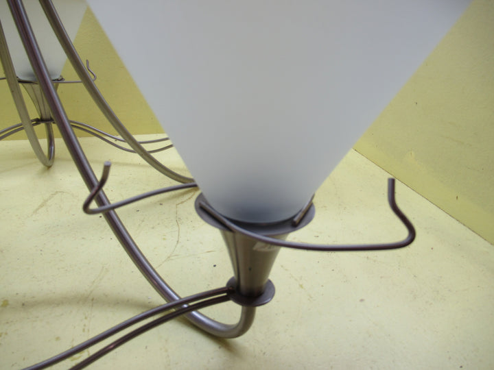 5 Shade Stainless Steel Chandelier 620Dia x 490-1090H