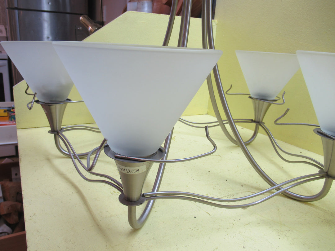 5 Shade Stainless Steel Chandelier 620Dia x 490-1090H