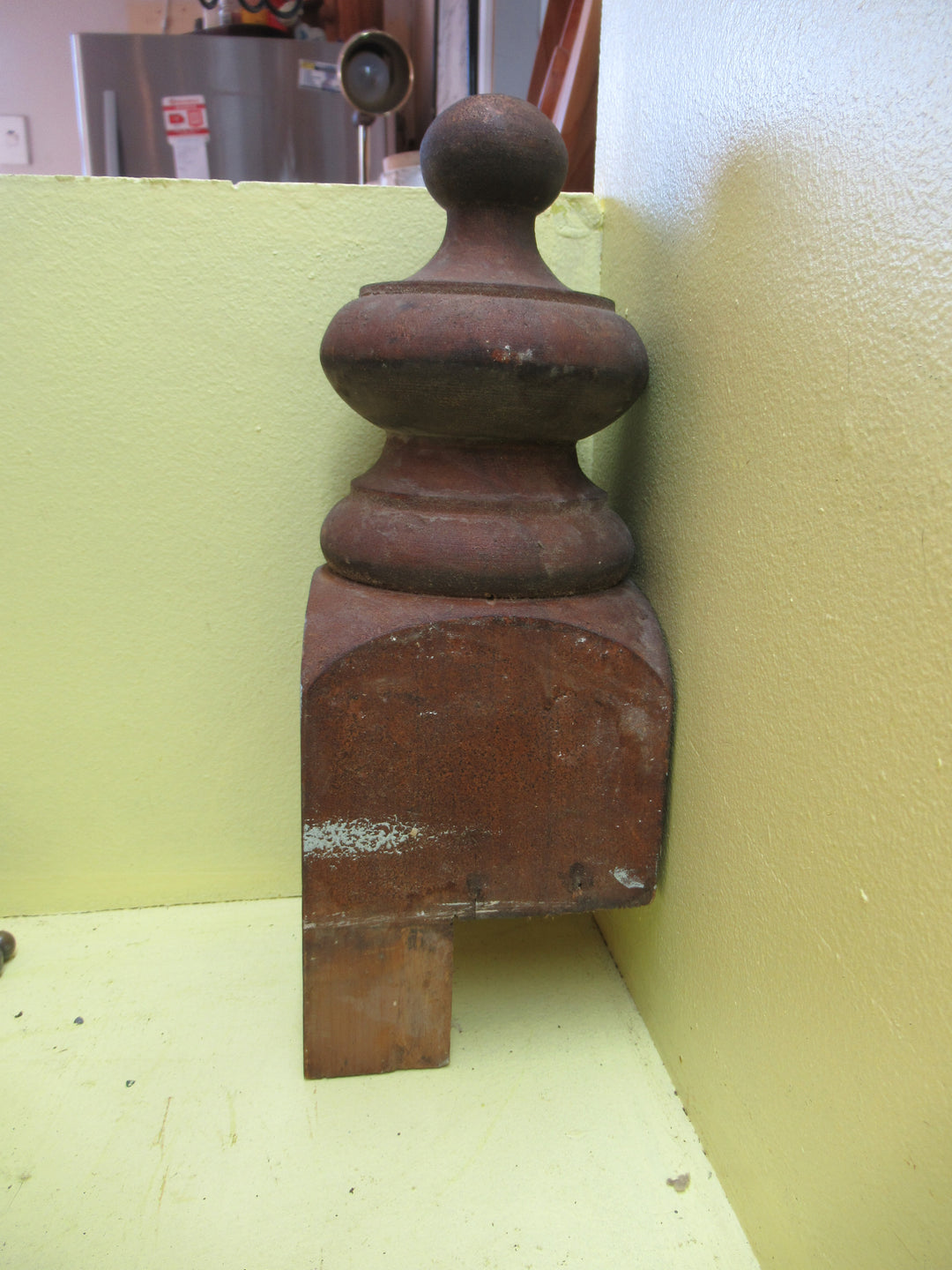 Victorian Newell Post Topper for Staircase 262H x  120SQ x 5oDia