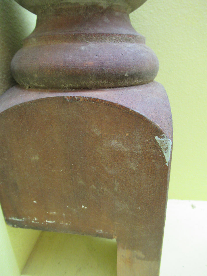 Victorian Newell Post Topper for Staircase 262H x  120SQ x 5oDia