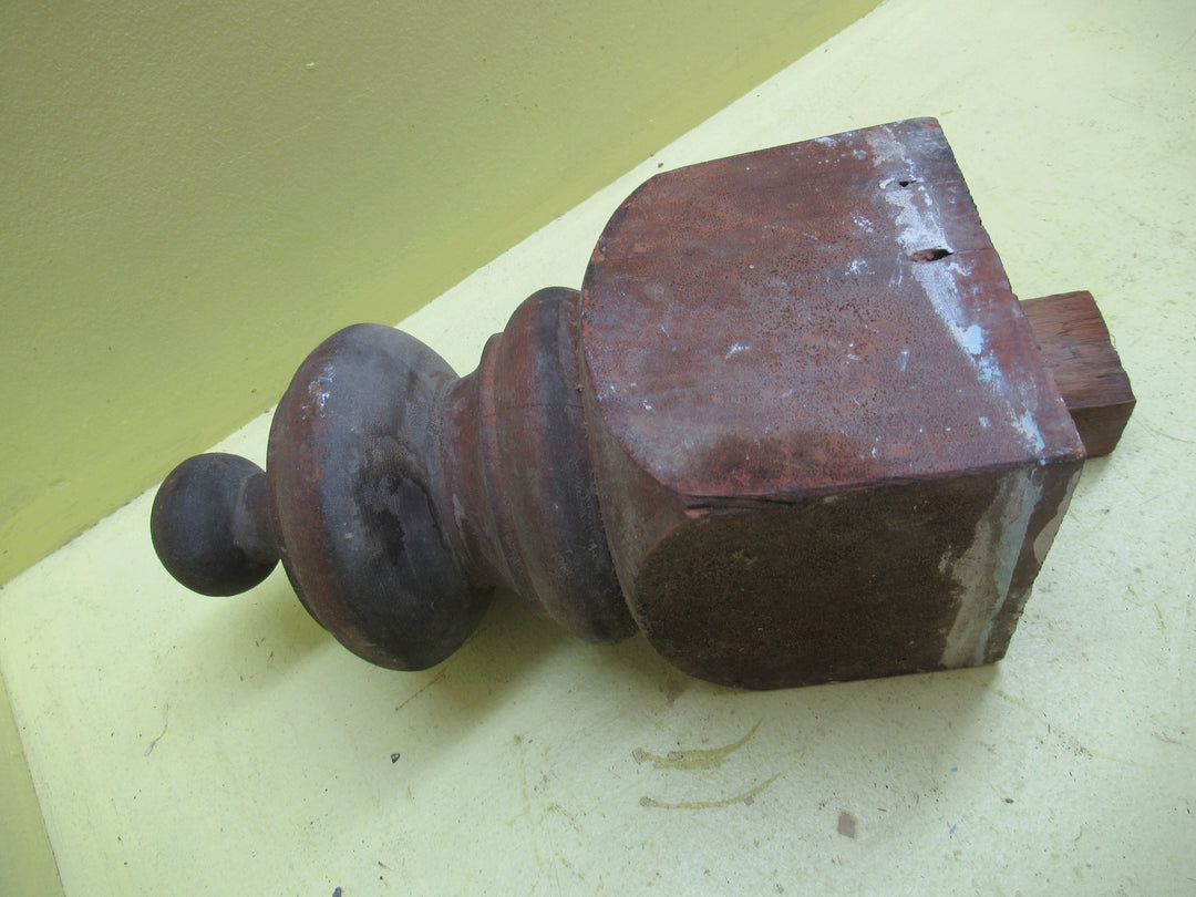 Victorian Newell Post Topper for Staircase 262H x  120SQ x 5oDia
