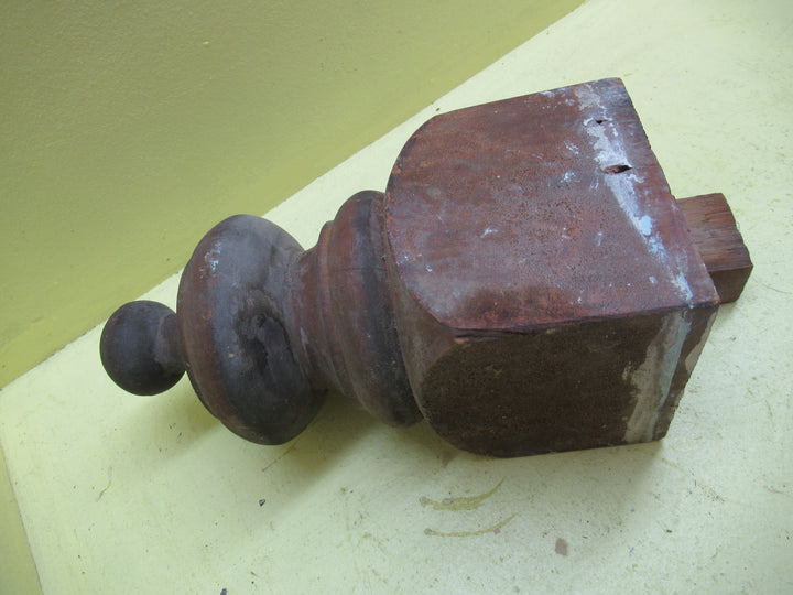 Victorian Newell Post Topper for Staircase 262H x  120SQ x 5oDia