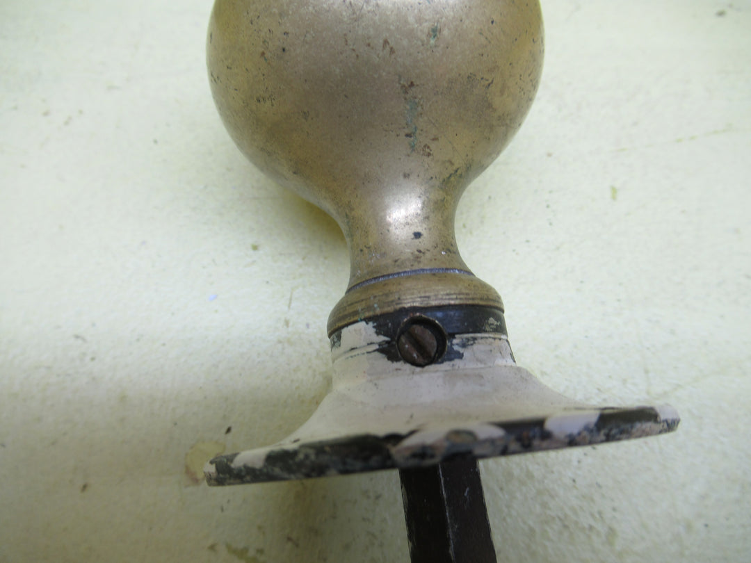 Vintage Brass Ball Knob Handle 52Dia x 70Hx /Plate 58Dia