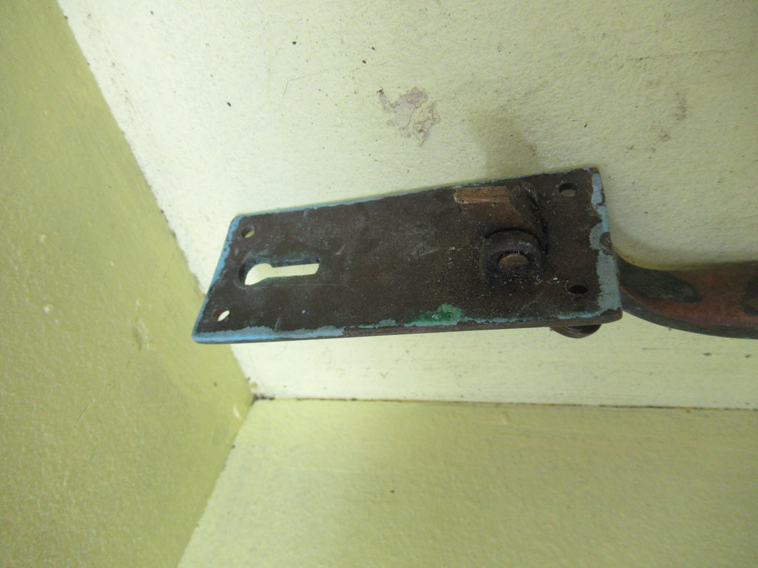 Art Nouveau Pull Handle with Keyhole & Thumb Push 236H x 37W x 42D