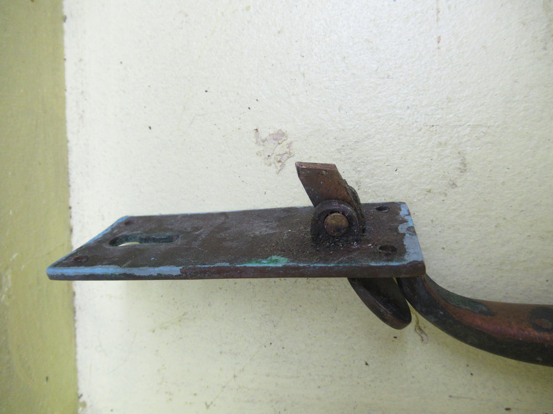 Art Nouveau Pull Handle with Keyhole & Thumb Push 236H x 37W x 42D