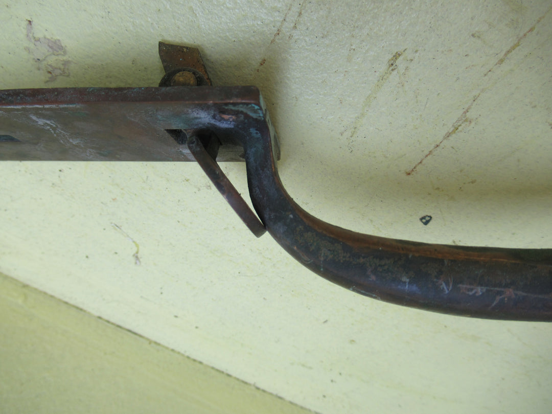 Art Nouveau Pull Handle with Keyhole & Thumb Push 236H x 37W x 42D