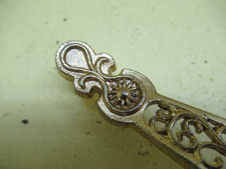 Brass Effect Retro Pull Ornate Handle 21H x 120L/89mm Hole distance