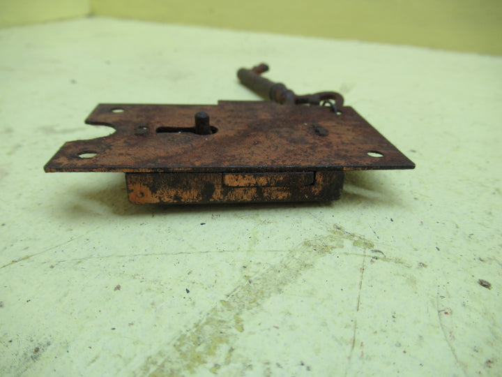 Copper Effect Desk/Cabinet Lock with Ornate Key 75H x 42W