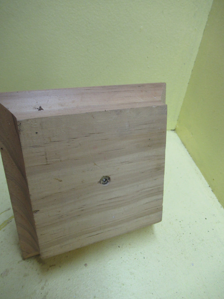 Square Base Knob Newel Topper 145Sq x 90Dia x 160H