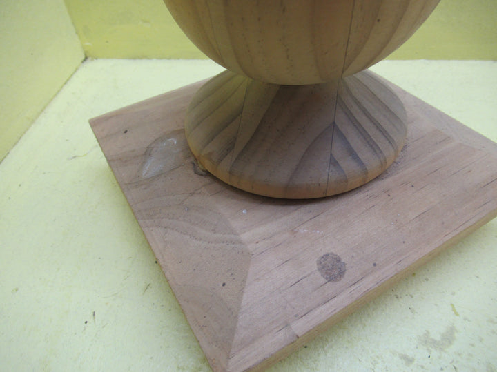 Square Base Knob Newel Topper 145Sq x 90Dia x 160H
