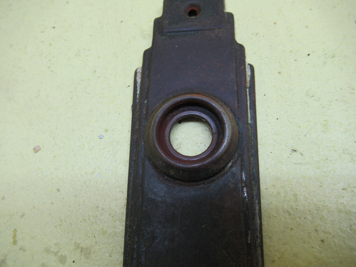 Antique Copper Stepped End Metal Door Plates 180H x 25-50W
