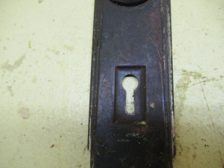 Antique Copper Stepped End Metal Door Plates 180H x 25-50W