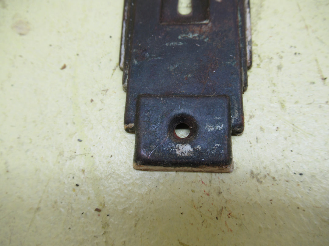 Antique Copper Stepped End Metal Door Plates 180H x 25-50W