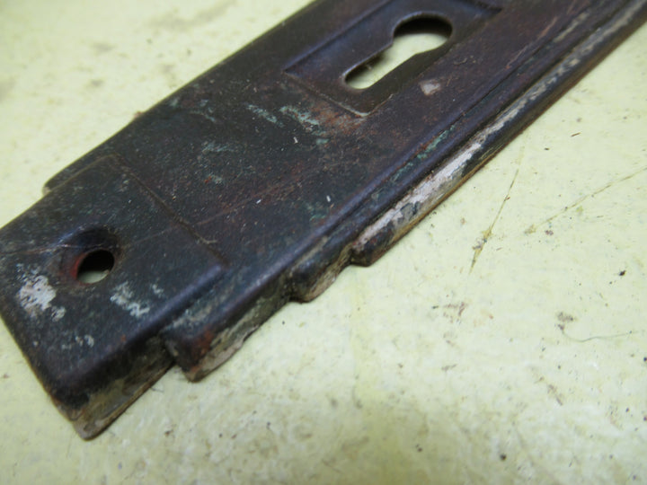 Antique Copper Stepped End Metal Door Plates 180H x 25-50W