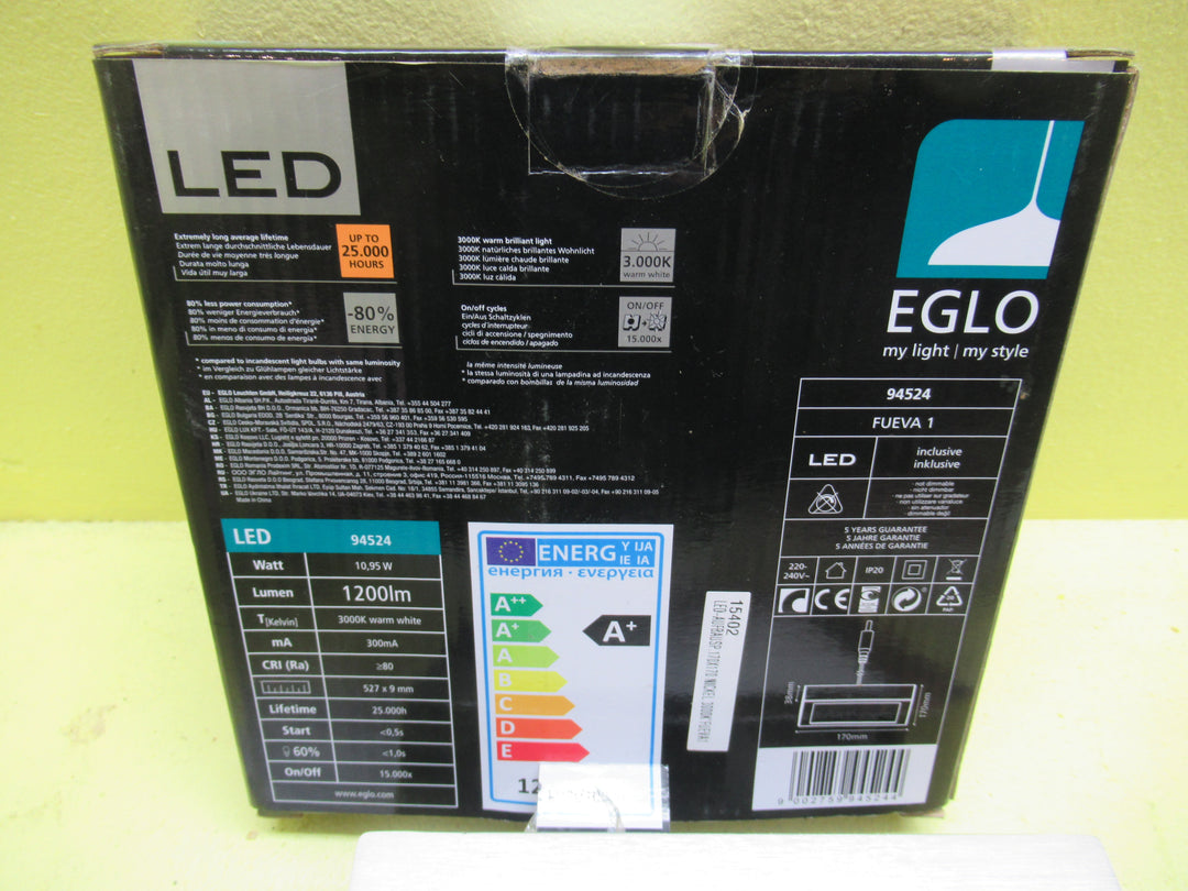 EGLO Led Light (Warm White) Fueva 1 170SQ x 38H