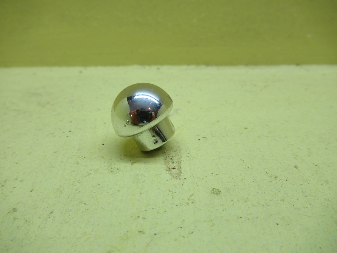 Plastic Polisedh Stainless Steel Finish 1/2 Round Knob 19H x 20DiaThe