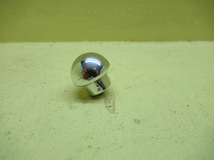 Plastic Polisedh Stainless Steel Finish 1/2 Round Knob 19H x 20DiaThe