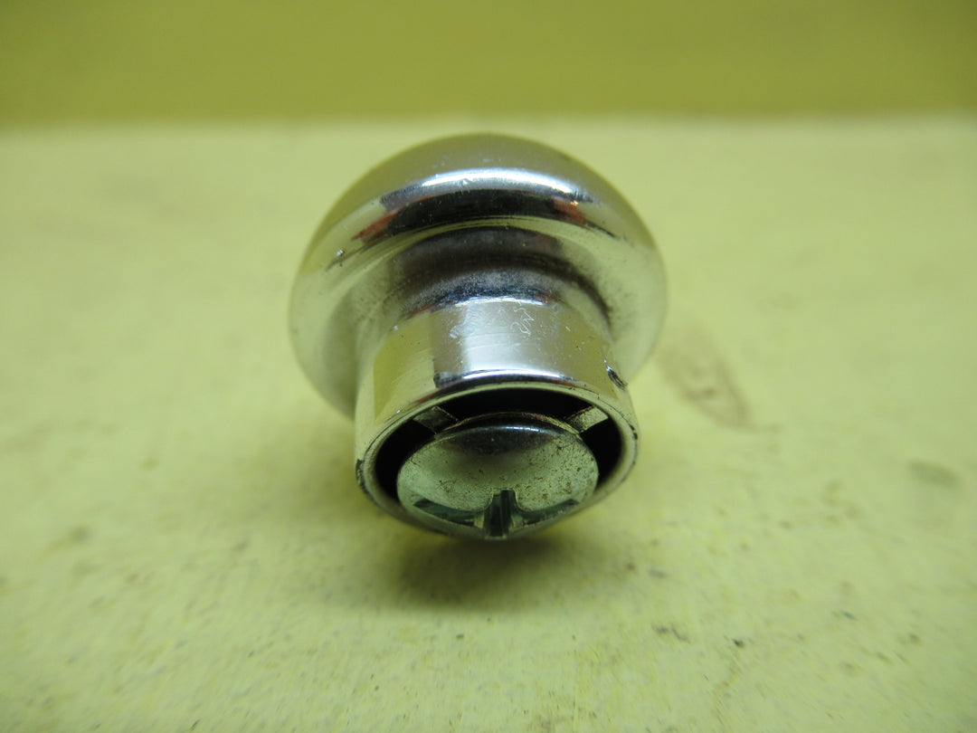 Plastic Polisedh Stainless Steel Finish 1/2 Round Knob 19H x 20DiaThe
