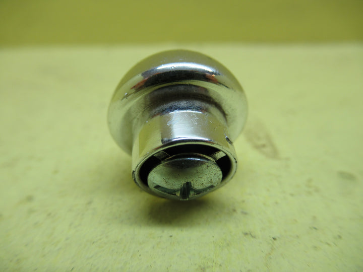 Plastic Polisedh Stainless Steel Finish 1/2 Round Knob 19H x 20DiaThe