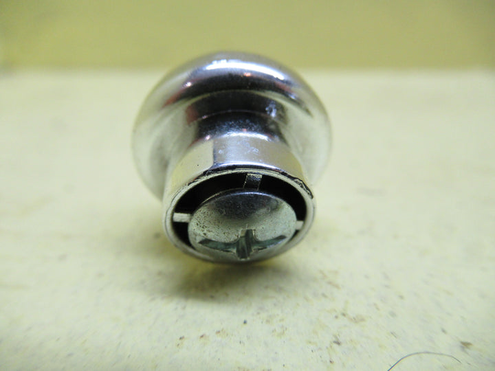 Plastic Polisedh Stainless Steel Finish 1/2 Round Knob 19H x 20DiaThe