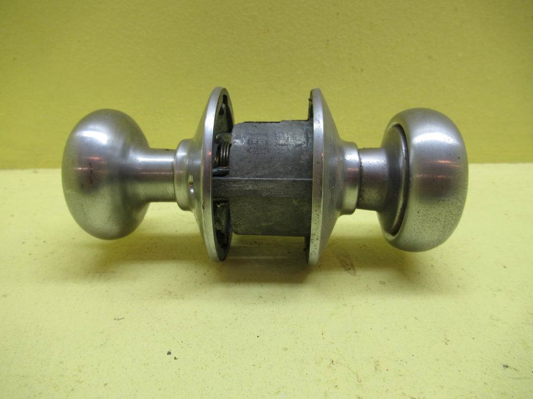Schlage Brush Steel Knob Thumb Turn/Key handles 53Dia x 55H/Plate 70Dia