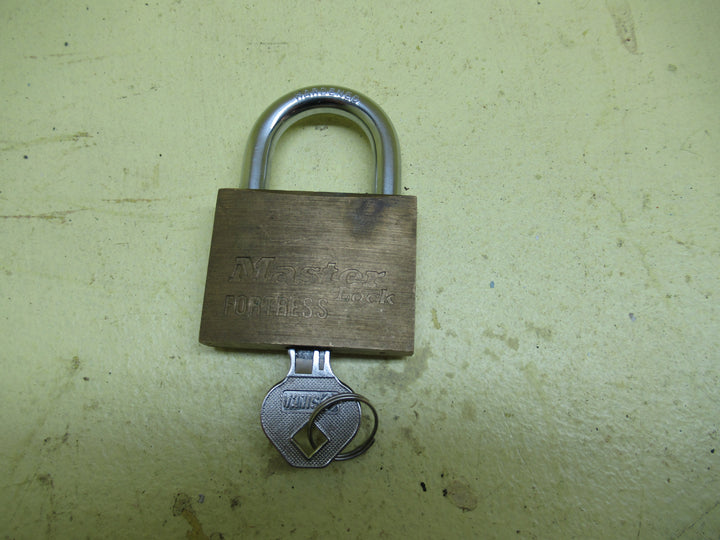 Master Fortness(8) Brass & Steel Lock with Key 68H x 48W x 13D