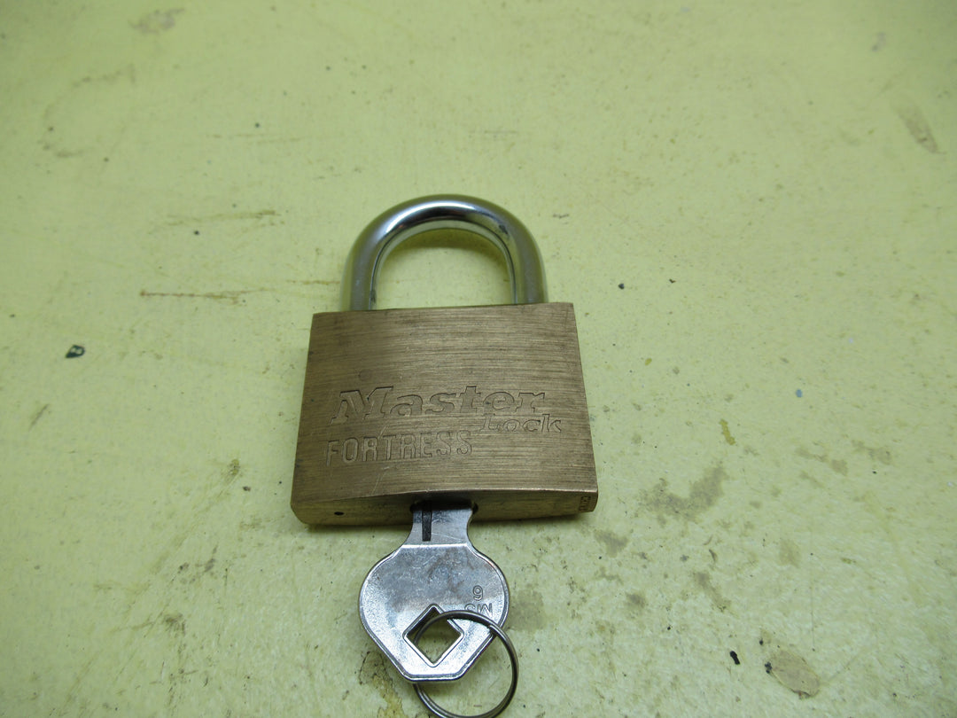 Master Fortness(8) Brass & Steel Lock with Key 68H x 48W x 13D