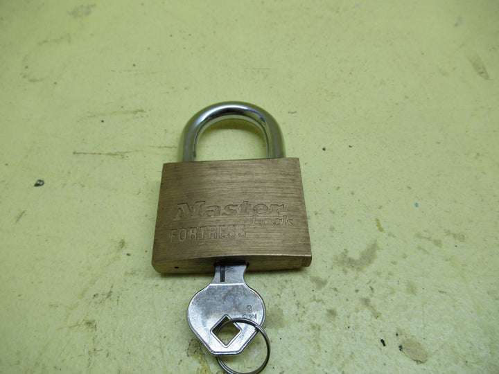 Master Fortness(8) Brass & Steel Lock with Key 68H x 48W x 13D