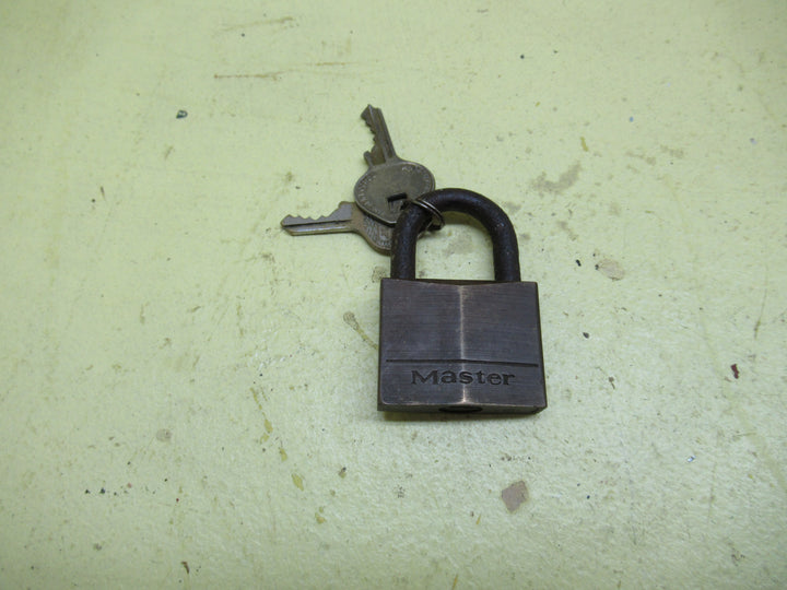 Padlock by Master 140 Lock Co with 2 Keys 60H x 40W x 13D