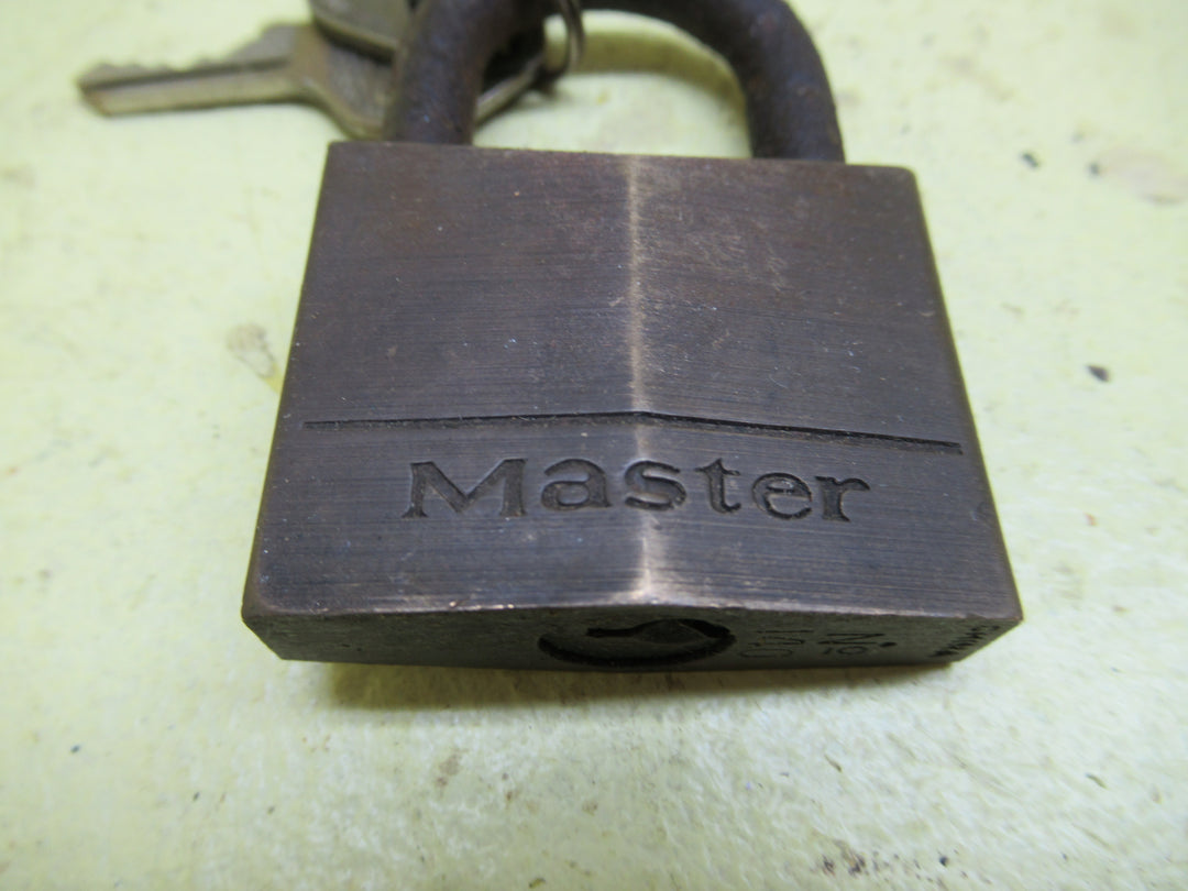 Padlock by Master 140 Lock Co with 2 Keys 60H x 40W x 13D