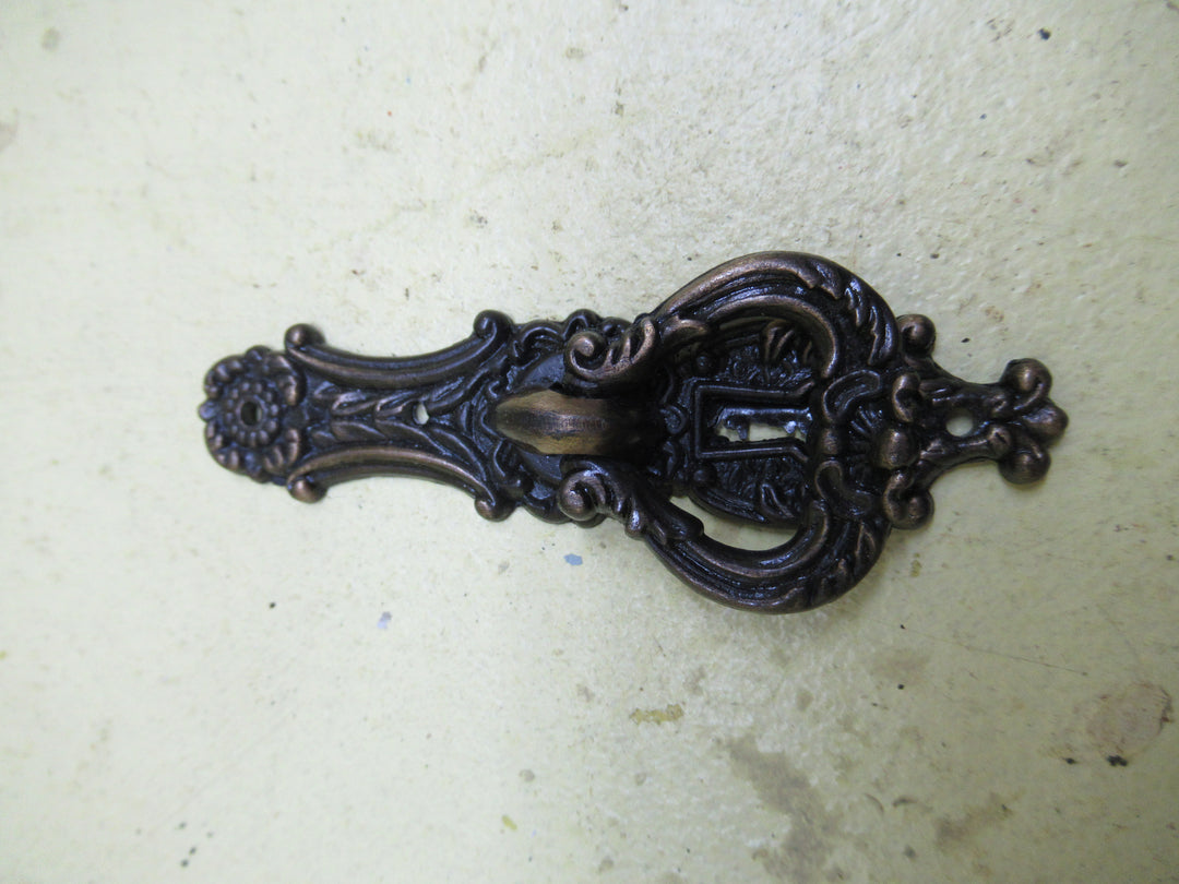 Modern Brass Drop Pull Handle with key Hole 82L x 30W/Drop 33L