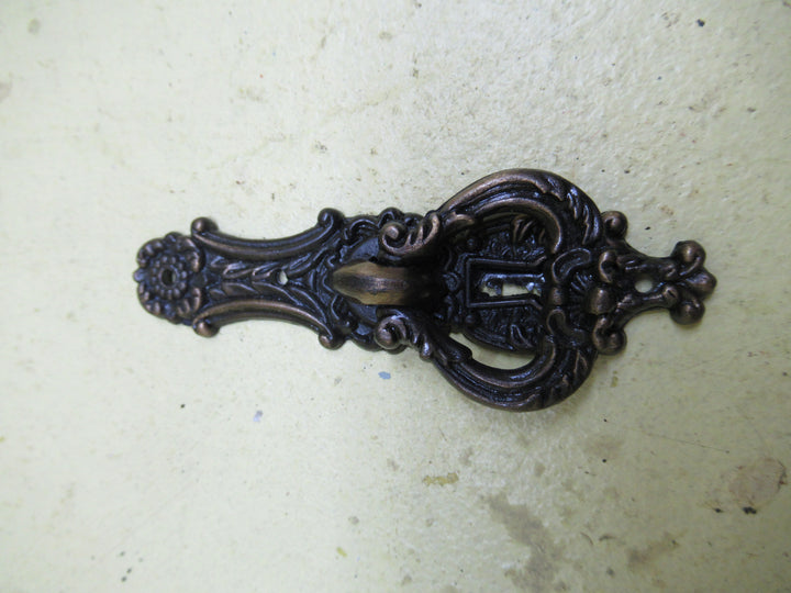 Modern Brass Drop Pull Handle with key Hole 82L x 30W/Drop 33L