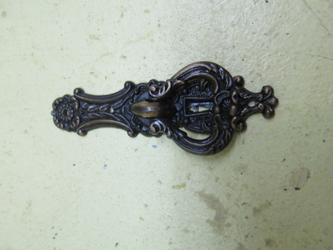 Modern Brass Drop Pull Handle with key Hole 82L x 30W/Drop 33L