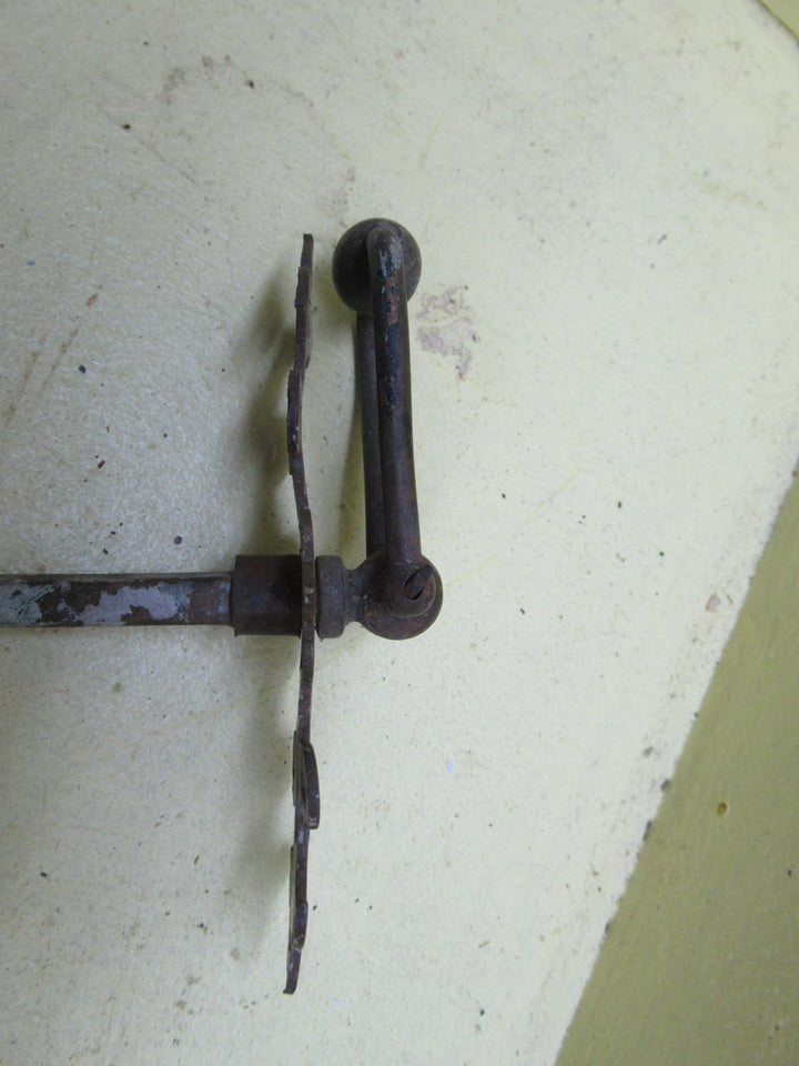 Lacey Victorian Bronze Door Beaded Pull Handle with Key Hole 100L x 36W/20H x 55L