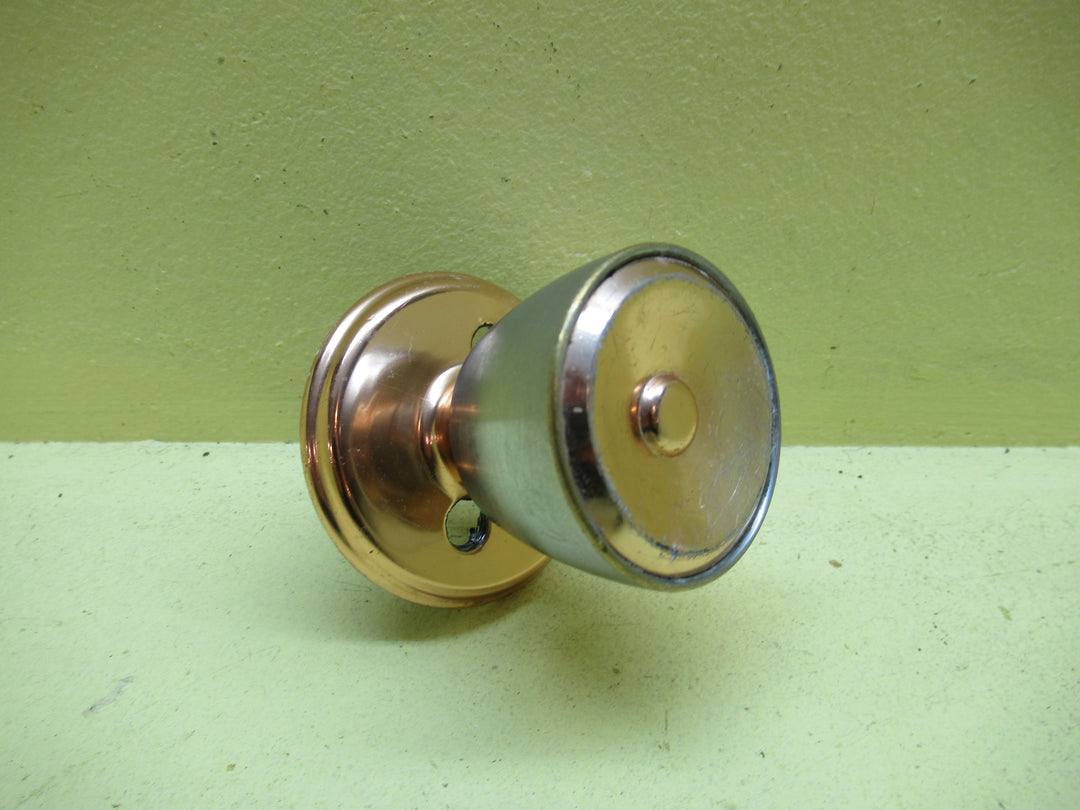 Conical  Brush Chrome & Copper Effect Knob Handle(Single) 48F x 60H