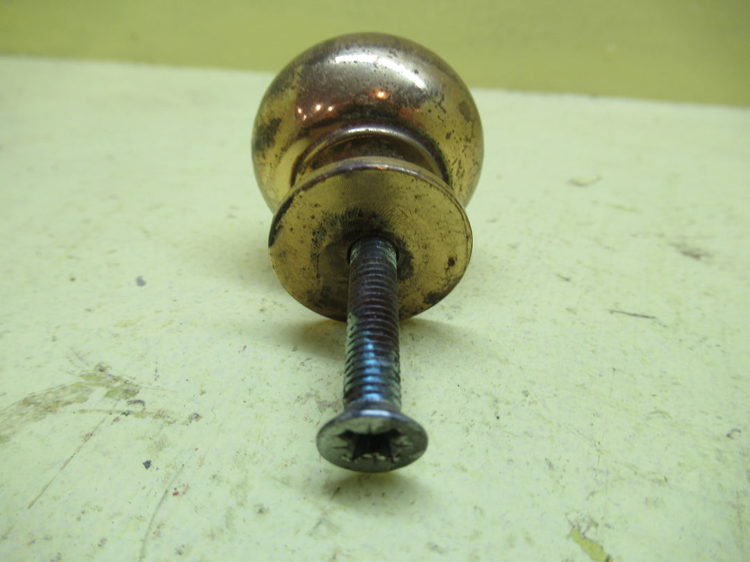 Round Brass Knob 35Dia x 40H
