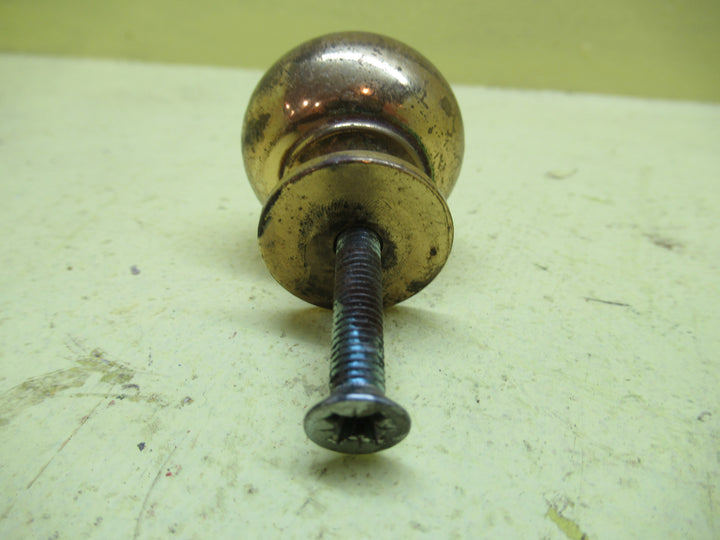 Round Brass Knob 35Dia x 40H