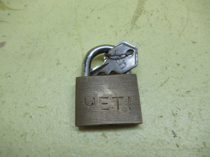 Yeti Padlock Brass & Steel with 3 Key 50H x 35W x 10W