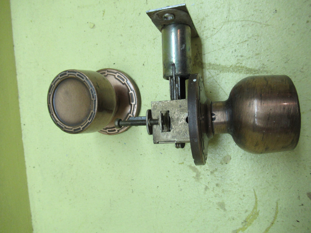 Chain Linked Concial Knob Handles with Rose Plate & Mortice H x Dia/Rose Dia