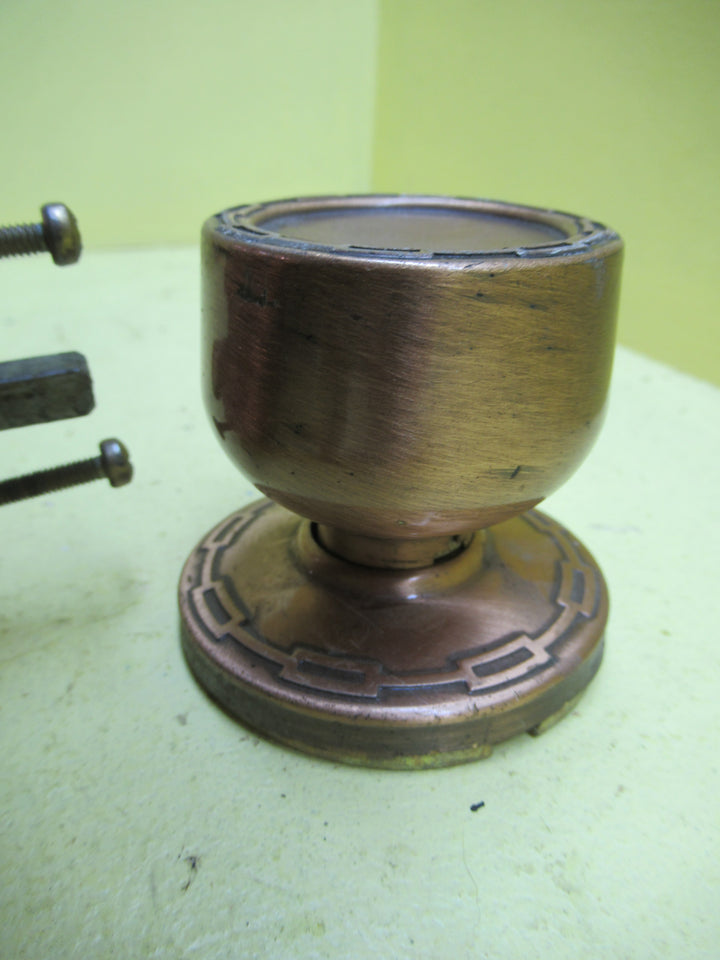 Chain Linked Concial Knob Handles with Rose Plate & Mortice H x Dia/Rose Dia