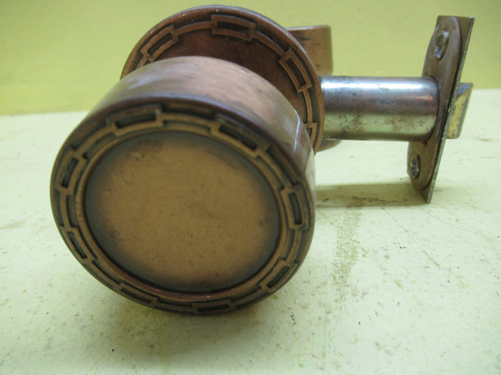 Chain Linked Concial Knob Handles with Rose Plate & Mortice H x Dia/Rose Dia