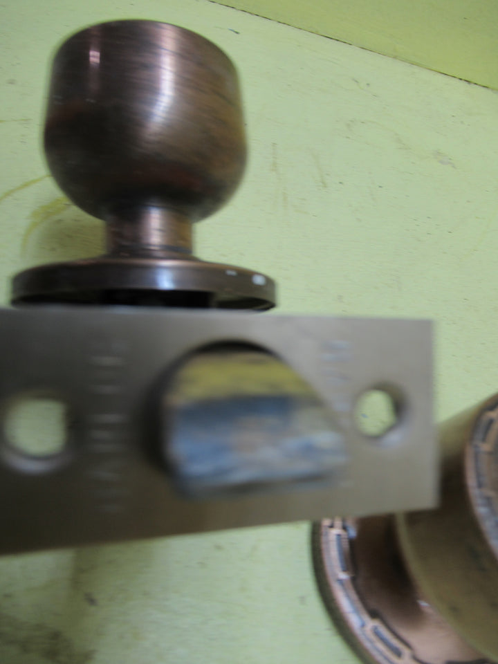 Chain Linked Concial Knob Handles with Rose Plate & Mortice H x Dia/Rose Dia