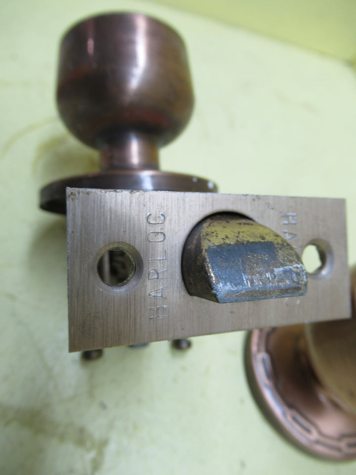 Chain Linked Concial Knob Handles with Rose Plate & Mortice H x Dia/Rose Dia