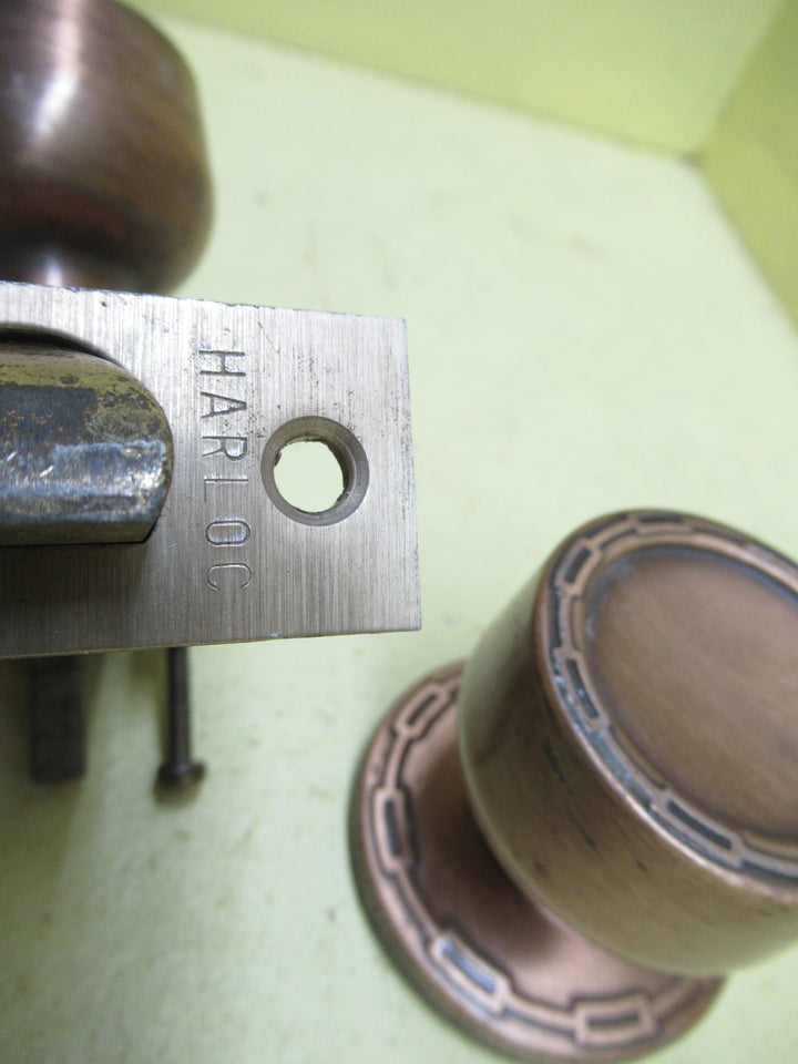 Chain Linked Concial Knob Handles with Rose Plate & Mortice H x Dia/Rose Dia