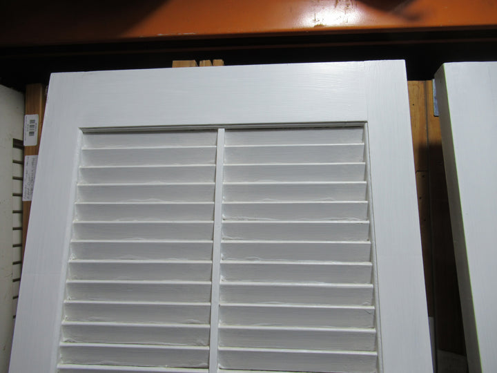 1 Panel & Lourve Paint Finsh French Door 1980H x 520-1040W x 30D