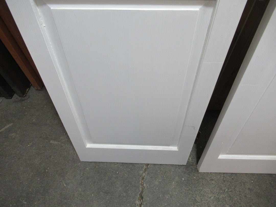 1 Panel & Lourve Paint Finsh French Door 1980H x 520-1040W x 30D