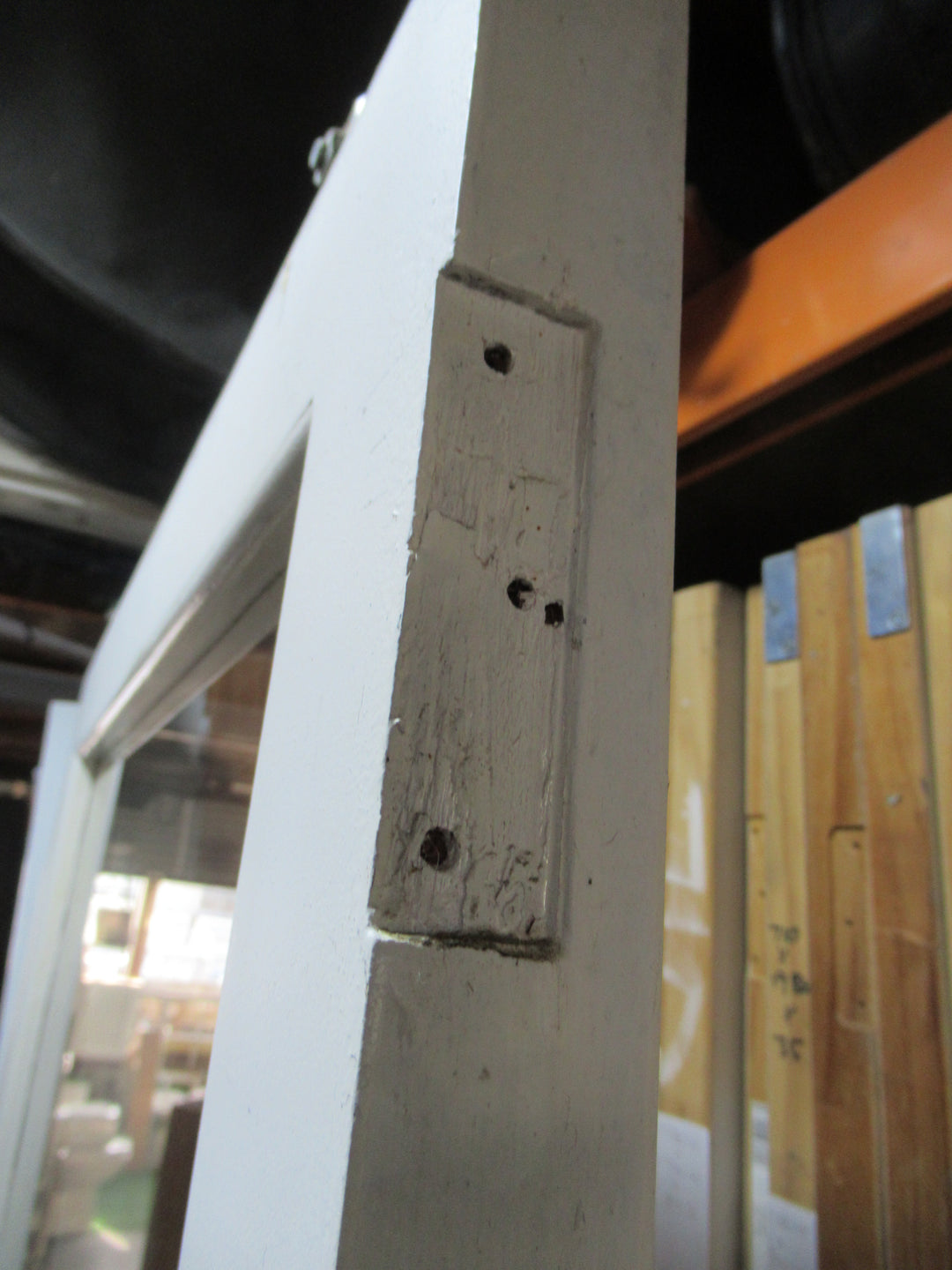 1 Lite Paint Finish Hollowcore Sliding Door 1970H x 810W x 40D