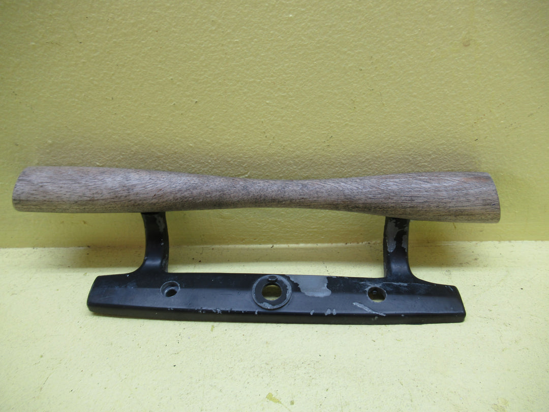 Waisted Cylinder Wood & Black Painted Ranch Slider 242H x 65W x 60H/163-122H x 58W